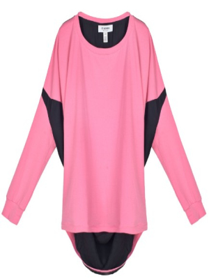 Blouses pink color with black - Click Image to Close